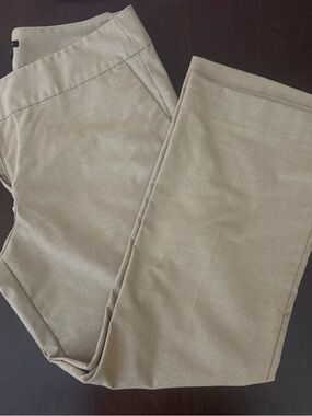 Ann Taylor Factory Women's Light Tan Straight Leg Pants